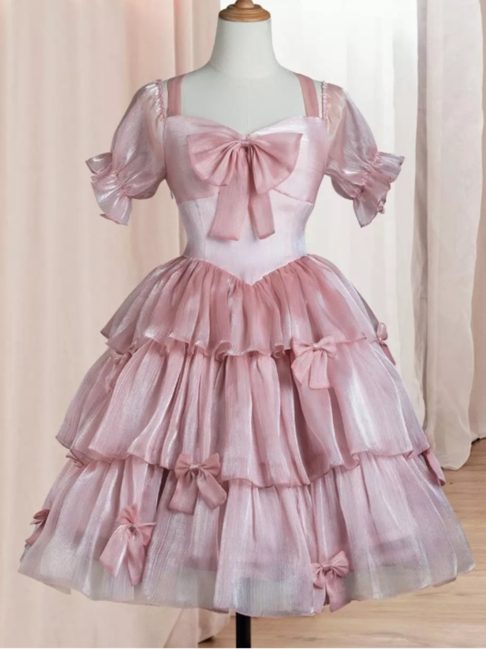 Darling Lolita Ruffle Dress - Picture 3 of 9